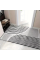 Стильний брудозахисний килим, килимок на підлогу "Чорно-білі мотиви", 40*60 см 