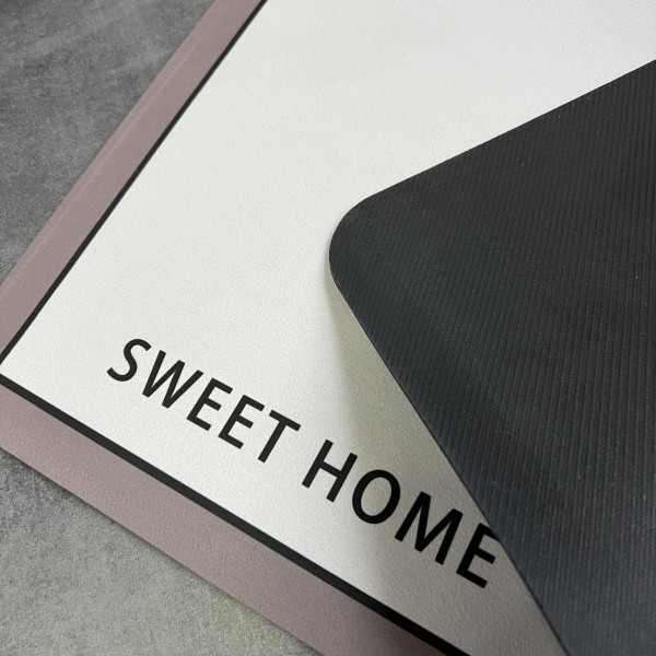 Діатомітовий килимок для ванної кімнати антиковзкий  Sweet Home сірий