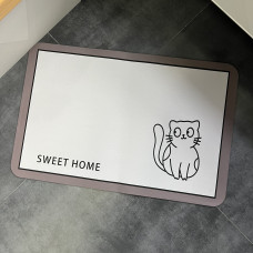 Діатомітовий килимок для ванної кімнати антиковзкий  Sweet Home сірий