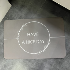 Діатомітовий килимок для ванної кімнати антиковзкий Have a nice day