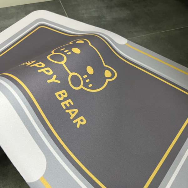 Нековзкий килимок у ванну з диатоміту happy bear, 40х60 см