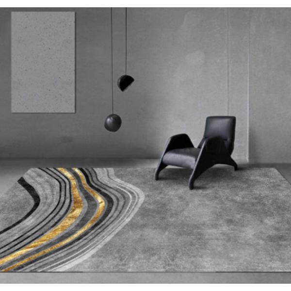 Килим безворсовий на підлогу для вітальні, залу Абстракція, 120x160 см