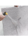 Коврик придверный  Скандинавские соты с растительным принтом 80х120 см