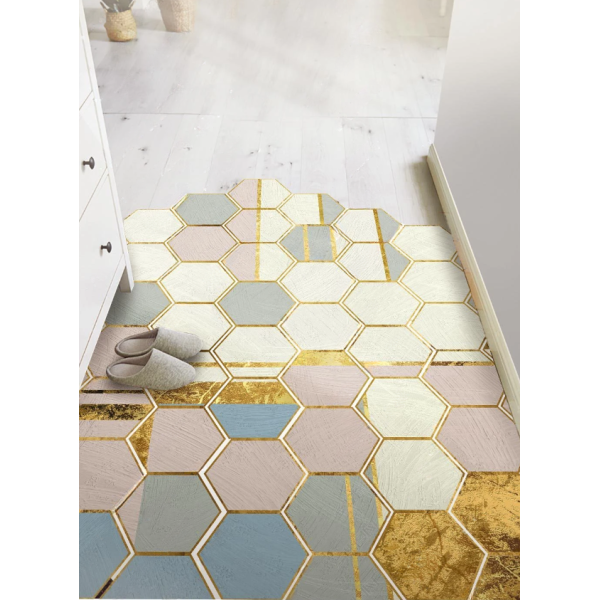 Брудозахисний ПВХ килимок з нековзною основою ''Light colours'' 60х90 см