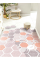 Стильный резиновый коврик для прихожей ''Soft pink'' 100х120 см.