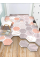Стильный резиновый коврик для прихожей ''Soft pink'' 120х180 см.